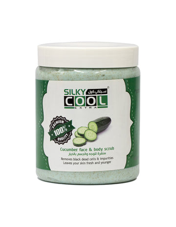 Silky Cool Face & Body Scrub 1000 Ml - Cucumber